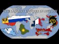 The 100 Largest Empires in History with Flags