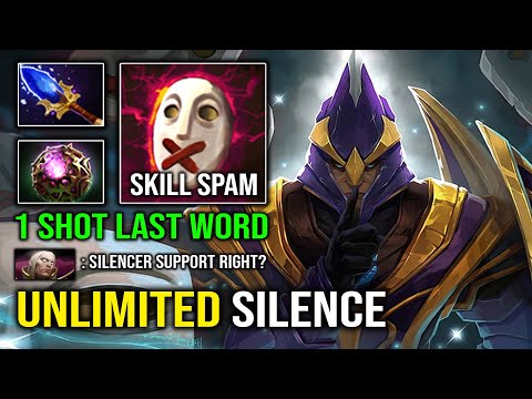 UNLIMITED SILENCE Press E To Win AOE Last Word Hyper Support Silencer with OC Scepter 7 32e Dota 2