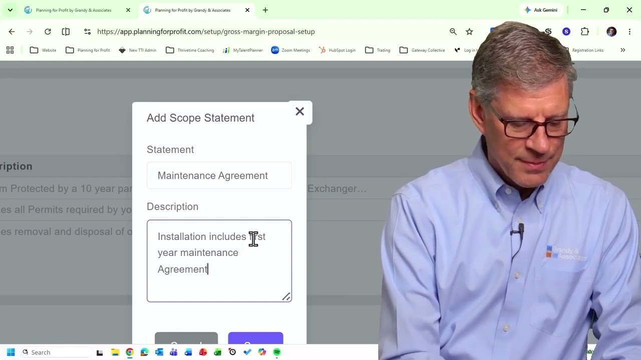 Adding Scope of Work Statements to Your Proposal