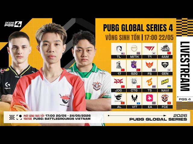 🏆 [PGS 4] Vòng Sinh Tồn: 🇻🇳 AL, 🇻🇳 FCE, 🇺🇦 NAVI, 🇰🇷 T1, 🇰🇷 GEN, 🇨🇳 17, 🇺🇸 TL, 🇹🇭 MiTH, 🇹🇷 S2G...