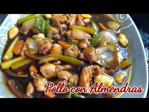 Pollo con Almendras estilo Chino * Muy Fácil y Rapido de preparar