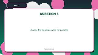 Synonyms Antonyms Quiz | What is an antonym of 'improve' | English Vocabulary