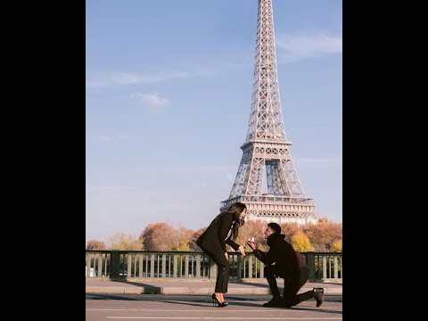 Bongani Zungu proposes to girlfriend Khanyi Cele in Paris.