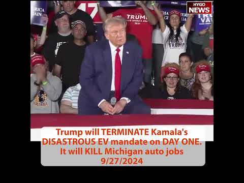Voter did not initially support Trump: I'm voting for you; TRUMP: TERMINATE Kamala EV mandate