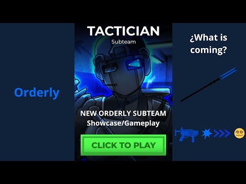 Roblox Asylum Life: New orderly subteam Tactician showcase