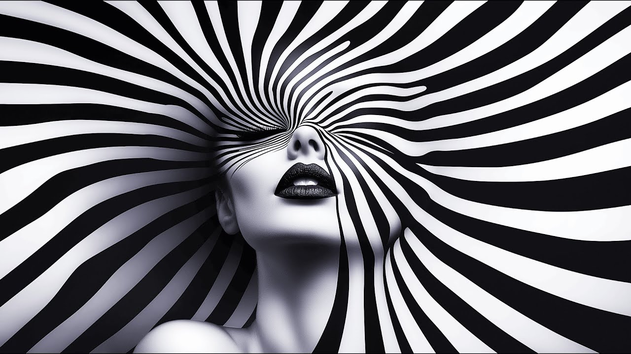 Hypnotic Woman's Face Illusion | Meditative & Sensual Visuals with Chill Music