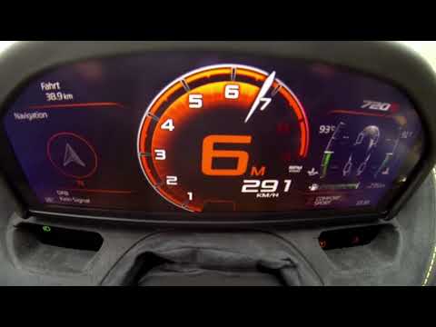 0-328 km/h : McLaren 720S acceleration top speed (2018)