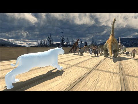 Escape from Polar Smilodon - Animal Revolt Battle Simulator