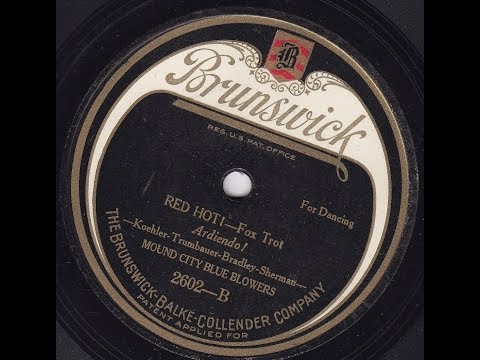 Thumbnail for "Red Hot!" Mound City Blue Blowers on Brunswick  2602 (1924) Red McKenzie, Dick Slevin, comb kazoo by Red McKenzie