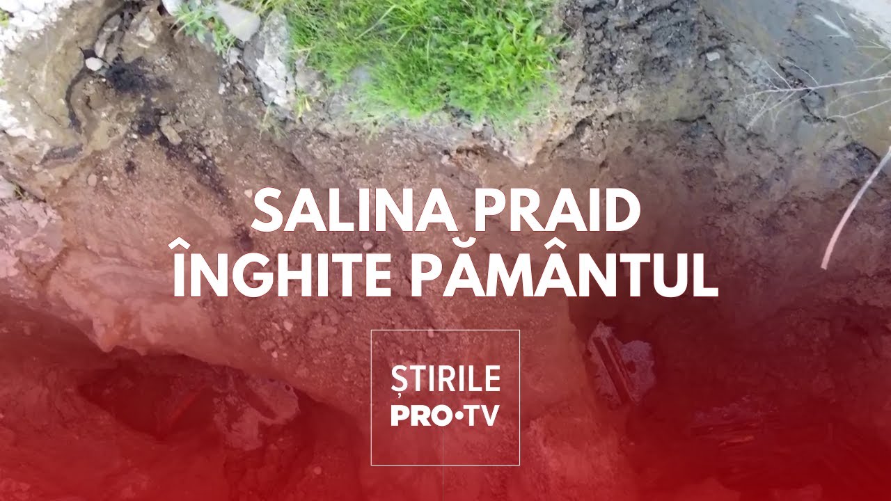 Salina Praid înghite pământul, fisurile se extind și pe dealurile din apropiere