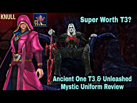 Ancient One T3 & Unleashed Mystic Uniform Review | WBL Knull Test With Obelisk - Marvel Future Fight