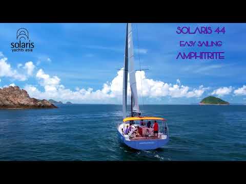 SOLARIS 44 EASY SAILING AMPHITRITE. Solaris Yachts Asia Hong Kong Easy Sailing video from drone