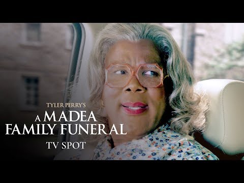 Tyler Perry’s A Madea Family Funeral (2019 Movie) Official TV Spot “Hits” – Tyler Perry, Cassi Davis