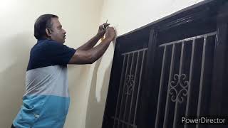 How to install curtain rod in simple way Tamil vid