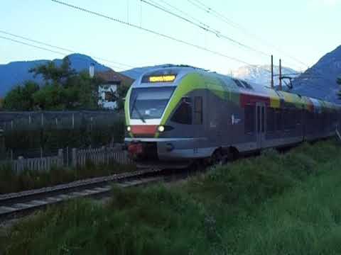 17.06.2018. TRENO REGIONALE ETR 170 FLIRT SAD IN TRANSITO A PONTE ADIGE (BZ).