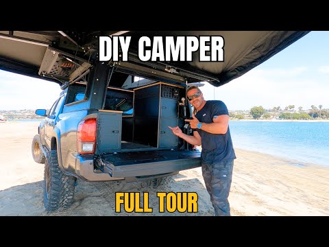 FULL Overland Camper Interior Tour | Tacoma Truck Camper Build