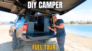 FULL Overland Camper Interior Tour | Tacoma Truck Camper Build