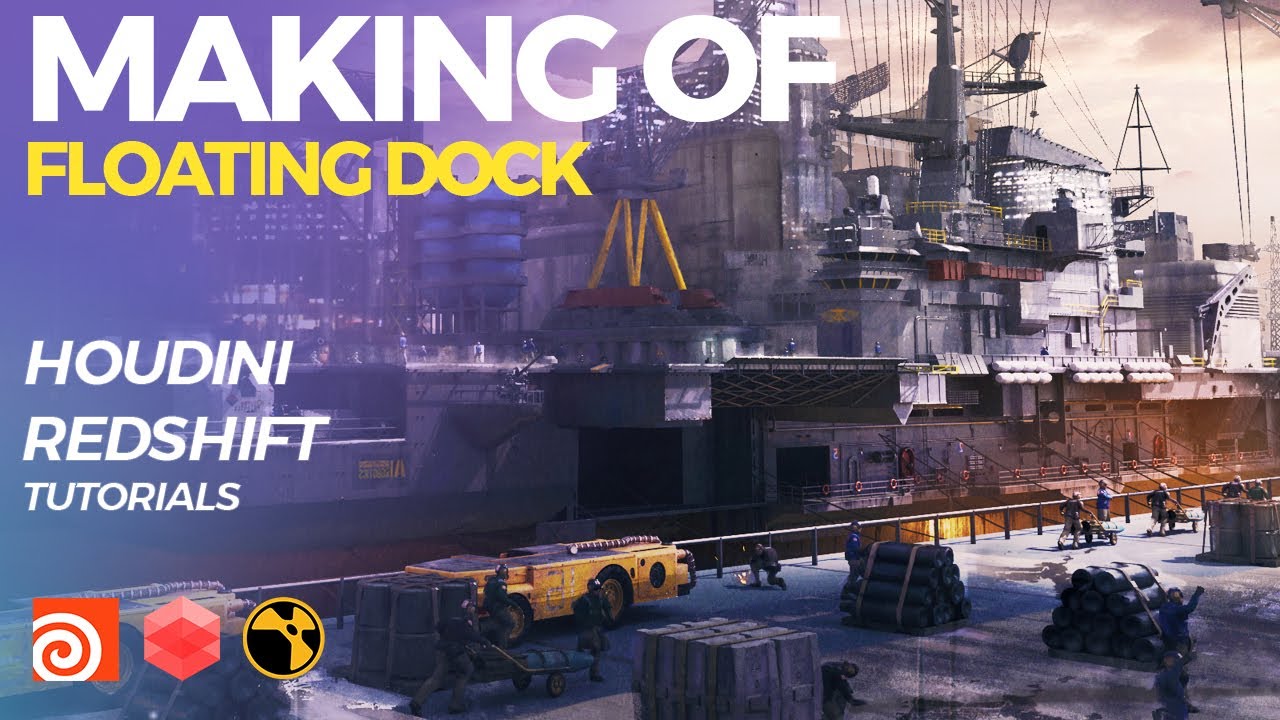 Houdini Procedural Modelling Floating Dock Node Breakdown