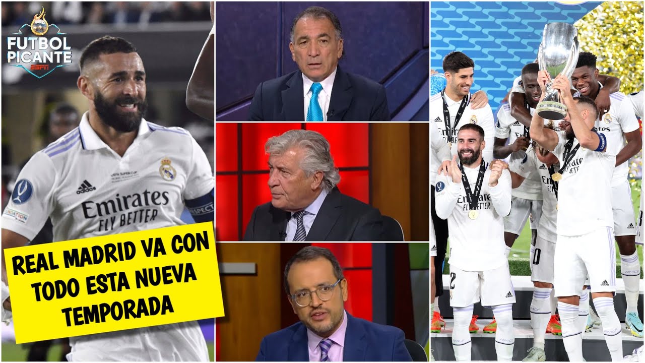 REAL MADRID ya ARRANCÓ con título. BENZEMA superó marca goleadora de RAUL GONZÁLEZ | Futbol Picante