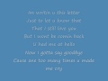 Dear John ` by Amerie With lyrics on screen