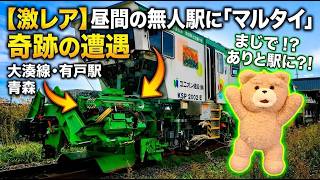奇跡の遭遇【激レア】線路のドクター「マルタイ」と奇跡の遭遇! 大湊線・有戸駅 青森県
