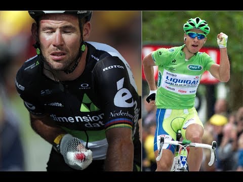 PETER SAGAN Disqualified For Elbow Mark Cavendish -It WAS Intentional