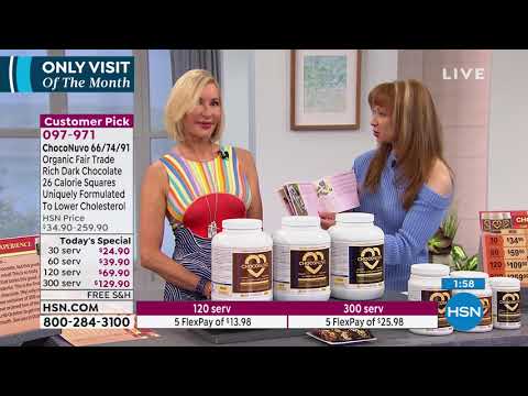 ChocoNuvo 66% Cacao Dark Chocolate  30 Servings