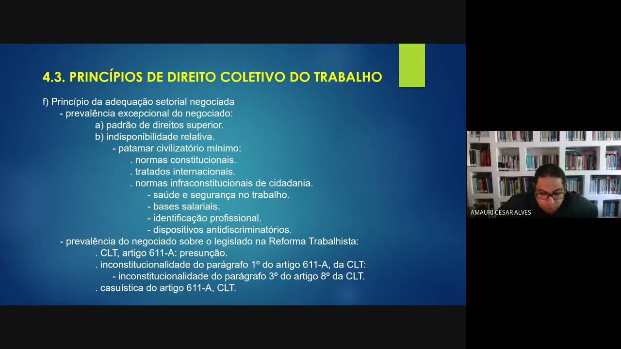 Princípios de Direito Coletivo do Trabalho.