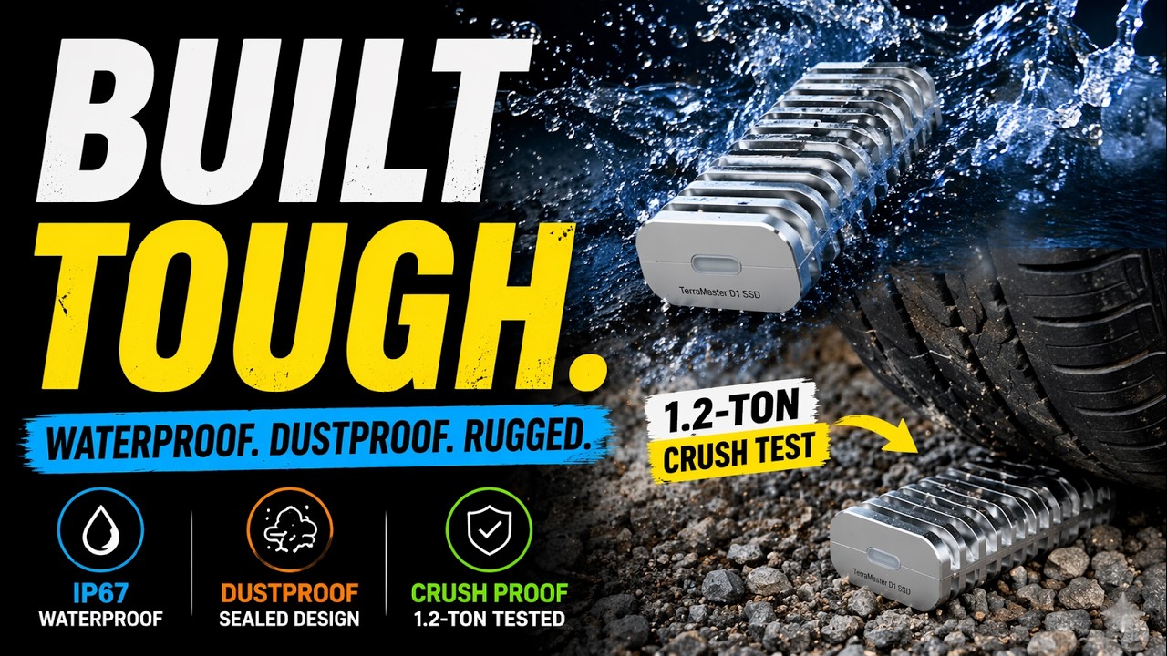 This SSD Survives ANYTHING… (Water, Dust, 1.2 Ton Test!) #TerraMaster