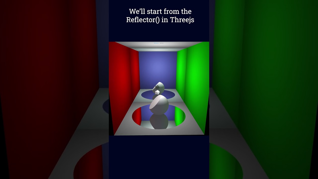 Water Reflection using #threejs  - Tutorial Short n°5