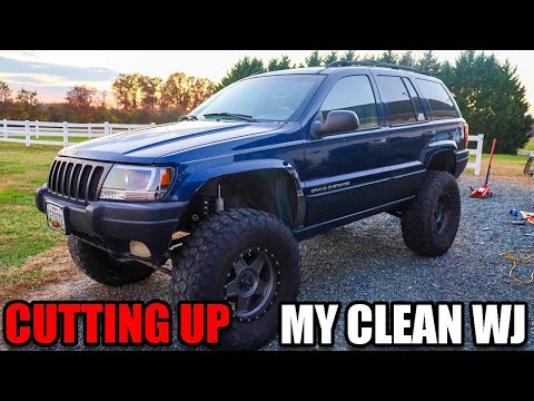 CUTTING THE FENDERS ON MY JEEP WJ TO FIT 37’S