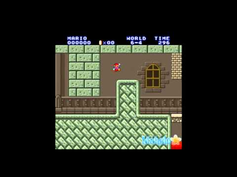 Super Mario Bros Lost Levels Walkthrough 6-4 Castle