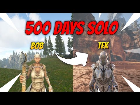 SURVIVING 500 DAYS ON FJORDUR [PART 1] || Ark Official PVP