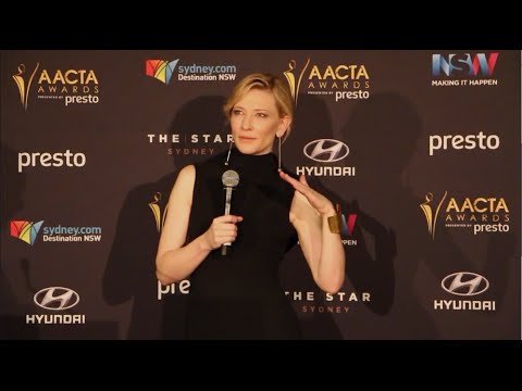 Cate Blanchett - AACTA Press Conference after winning Longford Lyell Award