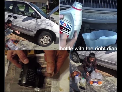 The Cheapest Oil Change Using Zero-Cost DIY Tools - in 4K UHD