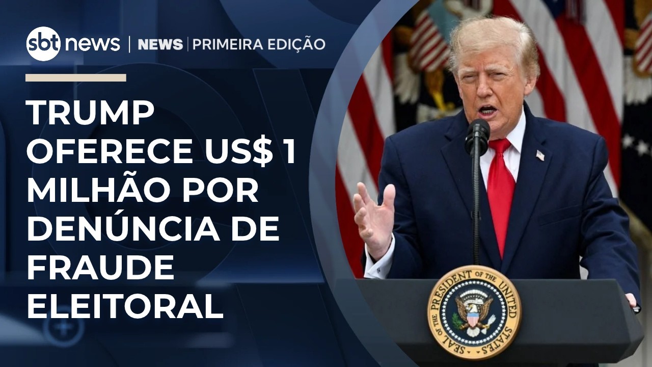 Trump oferece US$ 1 milhão por denúncia de fraude eleitoral 