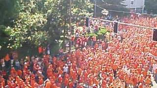 Viva Hollandia live in basel met het oranje legioen/Dutch soccer fans in Basel EURO 2008