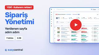Yeni Sipariş Yönetimi: Durum Kartları, Özel Filtre ve Depoyla Yazışma | EasyCent