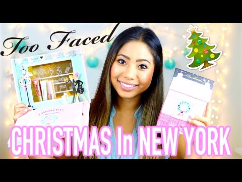 Too Faced Holiday 2016 SWATCHES & GIVEAWAY Christmas in New York !! Video