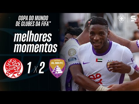 Gols e lances de Wydad Casablanca x Al-Ain
