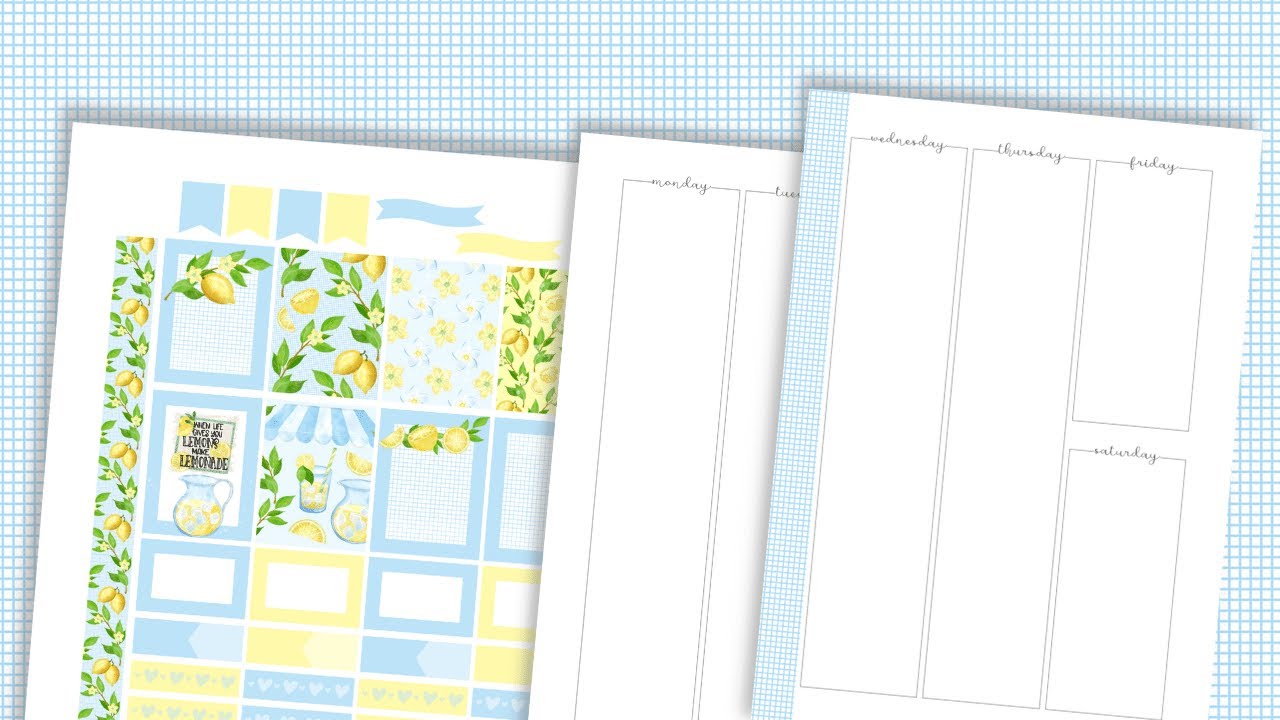 🍋 FREE PLANNER STICKERS | PDF DOWNLOAD