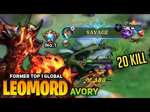 SAVAGE! Offlane Leomord Gameplay [ Top 1 Global Leomord Best Build ] By Avory - Mobile Legends