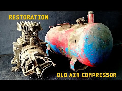 Restoration Rusty Air Compressor - Restore old Air Compressor