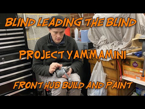 Simon talks over the Mini Front Hubs, then preps and primes for Paint - BLTB - Project YammaMini