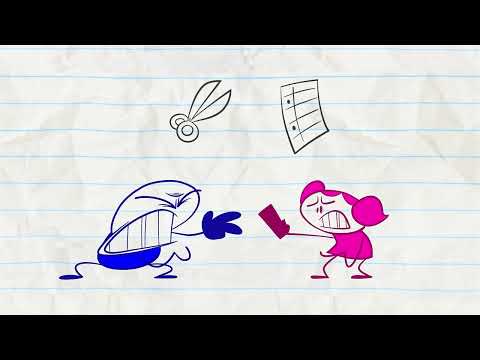 "Rocks, Paper, Scissors, Oh My!" | Pencilmation Cartoons!