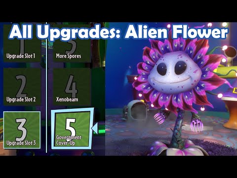 All Upgrades: Alien Flower - Loads of Variants PvZ Gw2 Mod