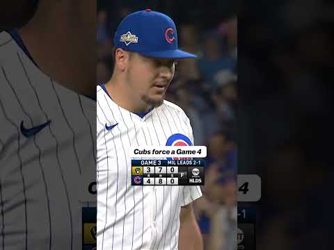 The Cubs FLY the W after Game 3 ⚾️ #cubs #mlb #nlds #brewers