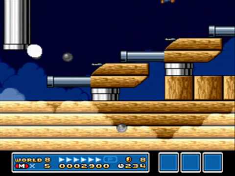 SMB3 for Super Mario All-Stars Custom Level #85 - Airship Antics