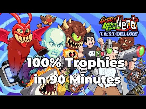 Angry Video Game Nerd 1 & 2 Deluxe - 100% Trophies in 90 Minutes