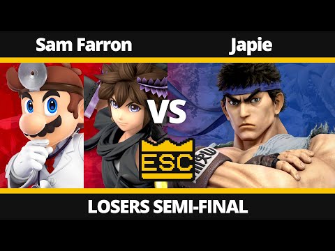 ESC 32 - Losers Semi-Final - Sam Farron (Dr. Mario, Pit) Vs. Japie (Ryu) - SSBU Local Tournament